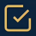 Yellow checkmark in rounded square icon